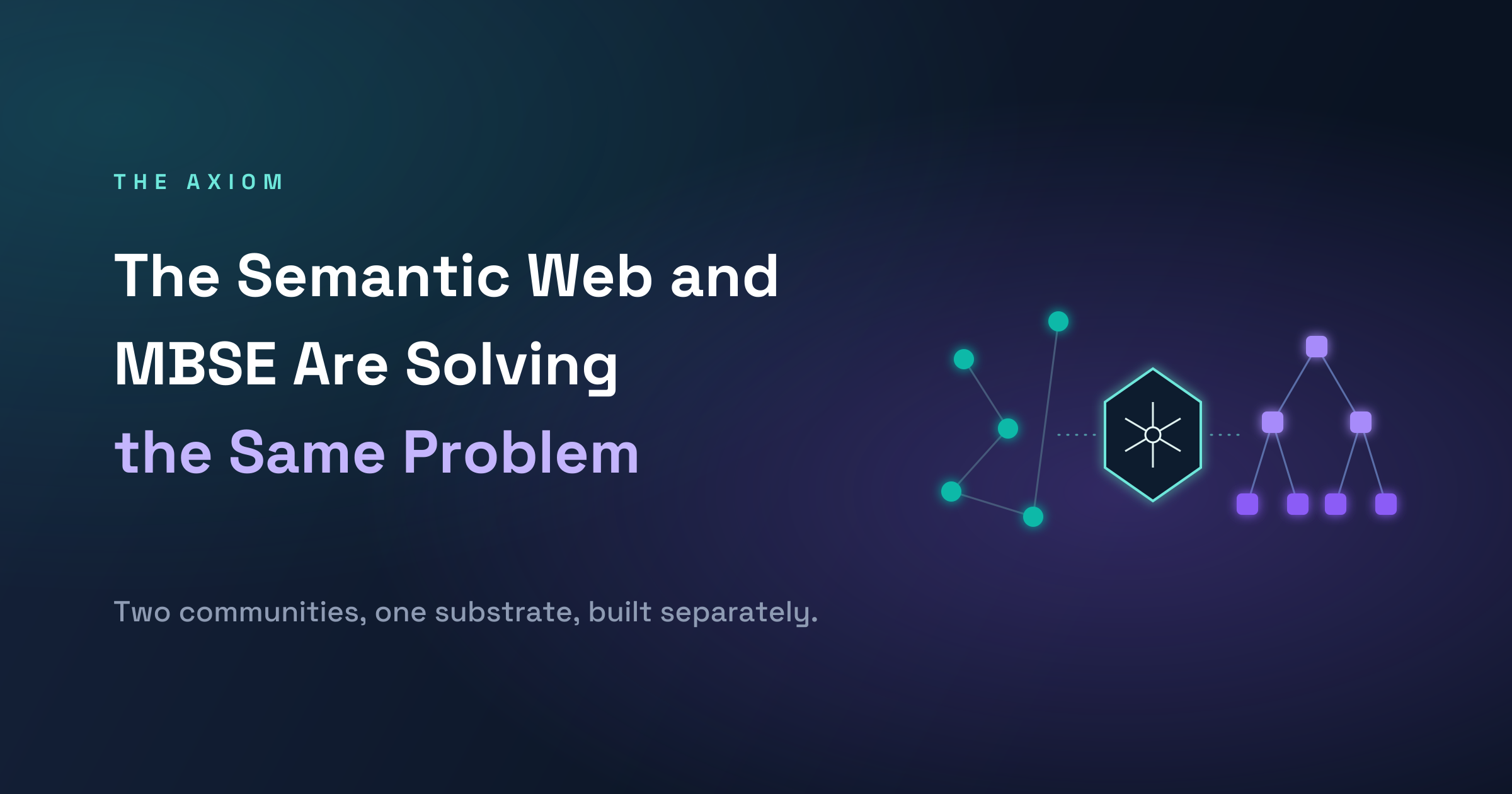 The Semantic Web and MBSE Are Solving the Same Problem